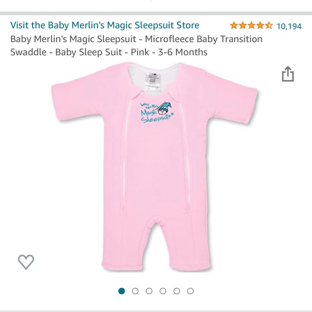 Baby Merlin Magic Sleep Suit Size Small